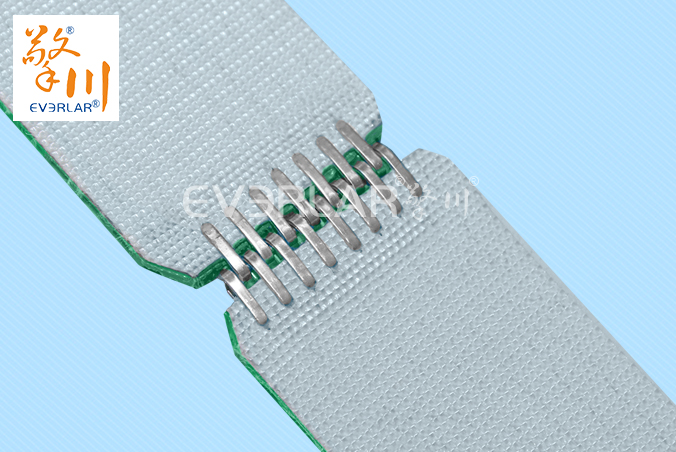 擎川everlar定制PVC輸送帶綠色花紋加鋼扣